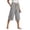 *Gray, variant on VBVC Women's Drawstring Cotton-Linen Capri Pants, Casual Summer Wide Leg Pants For Women,Ladies' Loose Fit Trousers with Pockets,Blue,S-5XL
