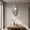 #17Gray, variant on Wabi Sabi Sculptural Pendant Light with Irregular Hollow Textured Shade and 1.5M Adjustable Hanging Cord, Modern Biomorphic Lamp for Kitchen Island, Dining Bar, and Bedroom.