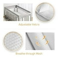 Clearance！ Chaoliuy Crib Bumpers Mini Crib Breathable Crib Bumper Grey