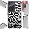 thumbnail image 1 of Compatible with Samsung Galaxy S22 Ultra 5G 6.8" Hybrid Fusion Guard Phone Case Cover (Zebra Skin ), 1 of 1