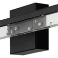 thumbnail image 5 of JONATHAN Y Mario 22" 1-Light Modern Contemporary 360-Degree Rotatable Iron/Seeded Acrylic Integrated LED Vanity Light, Black/Clear, 5 of 9