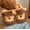 Yellow half bag style, variant on Unisex Cute Lion Plush Slippers: Women's and Men's Winter Warm House Shoes, Fuzzy Fleece-Lined Cartoon Animal Slides, Anti-Slip Cozy Bedroom Loafers, Matching Couple's Holiday Gift for Adults