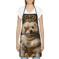 thumbnail image 3 of Pofeuu Regal Dog In Royal Attire Print Aprons with Pockets, Cute Aprons for Kitchen, Cooking, Server, Barber, Chef Apron, 3 of 7