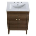thumbnail image 6 of Ledger 24" Bathroom Vanity Walnut White EEI-5114-WAL-WHI, 6 of 9