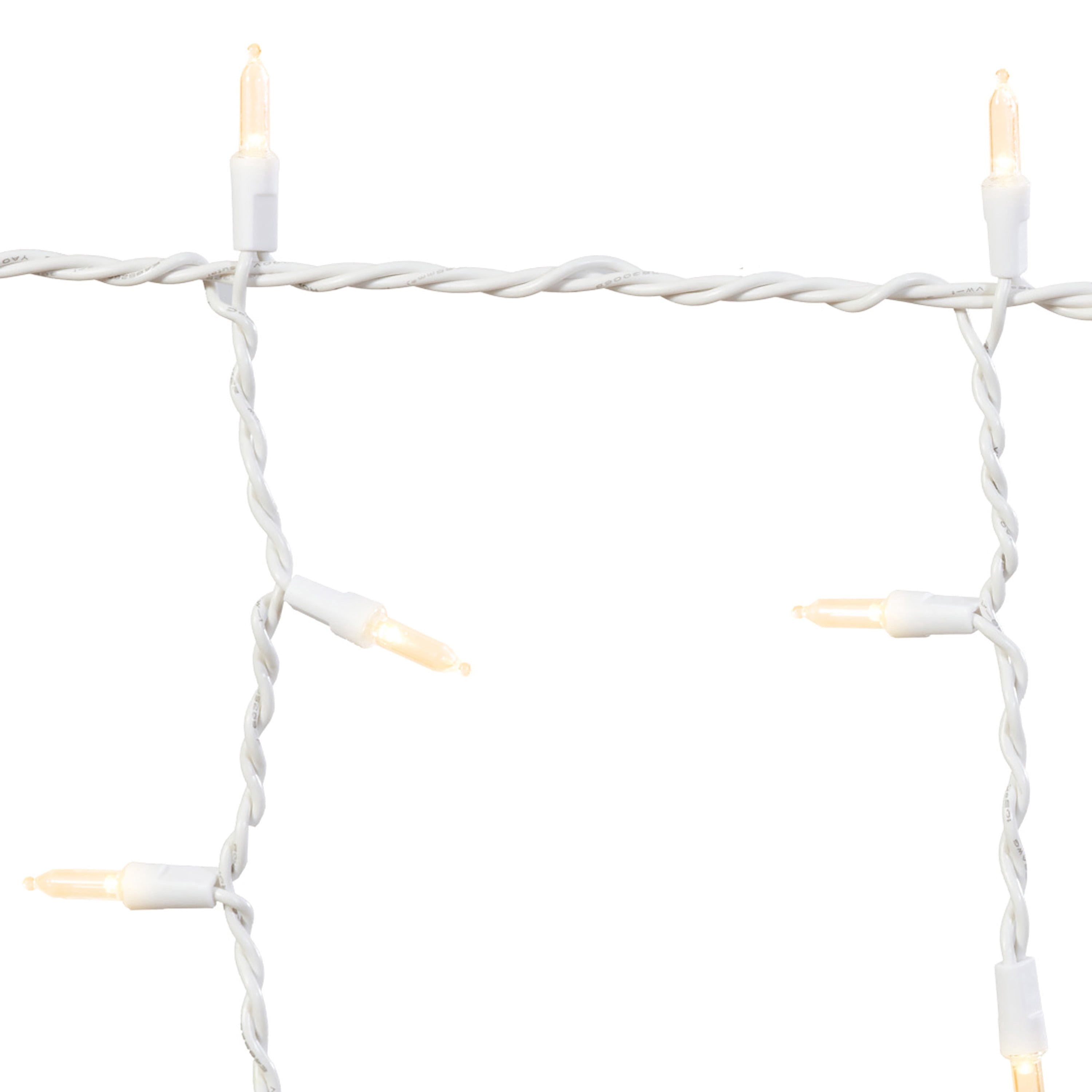 Indoor/Outdoor 500-Count LED Christmas Icicle Lights, Warm White, White Wire, 50', by Holiday Time