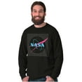 thumbnail image 5 of Vaporwave Retro NASA Meatball Logo Long Sleeve TShirt Men Women Brisco Brands S, 5 of 6