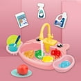 thumbnail image 4 of Mesa de lavado de platos simulada para niños, agua circulante, puede acomodar lavabo de animales, juguetes para jugar a las casitas Wmkox8yii  HAHFKSH710, 4 of 6