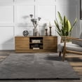 thumbnail image 6 of nuLOOM Amy Casual Faux Rabbit Machine Washable Area Rug, 7' 6" x 9' 6", Gray, 6 of 9