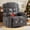 Gray, variant on Spaco 42" Massage Rocker Recliner Chair Rocking Chairs for Adults Oversized with 2 Cup Holders, USB Charge Port Soft Features a Manual Massage and Heat, Gray