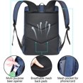 thumbnail image 5 of Soft Cooler Backpack Insulated Waterproof Backpack Cooler Bag Leak Proof Portable Small Cooler Backpacks to Work Lunch Travel Beach Camping Hiking Picnic Fishing Beer for Men Women, 5 of 7