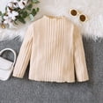 thumbnail image 2 of SXcggal Toddler Girls Long Sleeve Kids Knit Ribbed Solid Color T Shirt Pullover Tops Cute Cozy Beautiful Girls Tops, 2 of 7
