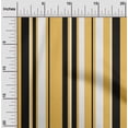 thumbnail image 1 of oneOone Rayon Yellow Fabric Stripes Craft Projects Decor Fabric Printed By The Yard 56 Inch Wide-F1F, 1 of 4