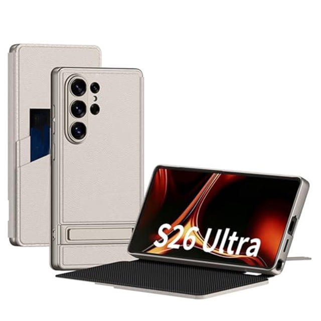 Case For Samsung Galaxy S26 Ultra, Magnetic Shell With Holder Wireless Charging Card Insertion Cover