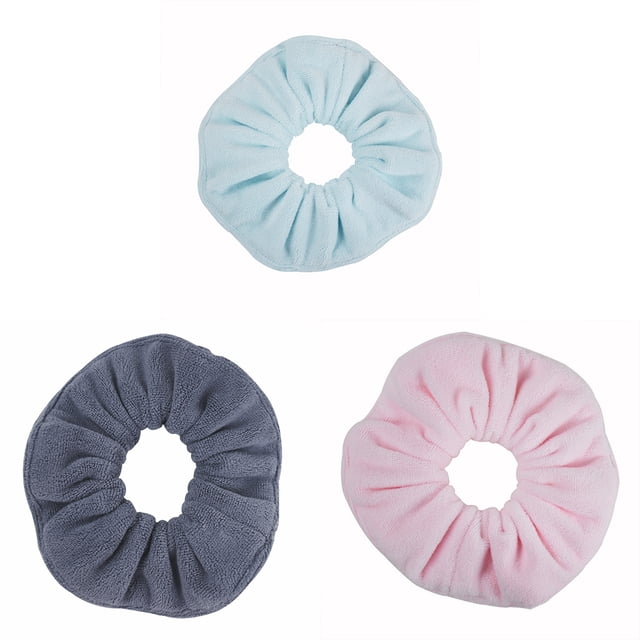 3 uds toalla para secar el cabello, soporte de cola de caballo grueso absorbente accesorios para el cabello mojado