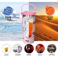thumbnail image 4 of Ladybug Tumbler with Handle and Flip Straw for Women Men, 30oz Cute Stainless Steel Insulated Cup, Water Bottle Travel Coffee Mug, Gifts for Animal Lovers, 4 of 6
