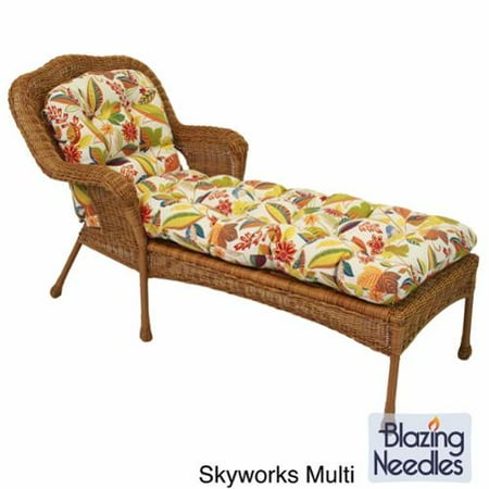 Blazing Needles All Weather U Shaped Padded Outdoor Chaise Lounge Blazing Needles All Weather U Shaped Padded Outdoor Chaise Lounge Cushion