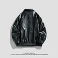 thumbnail image 6 of Taylonsss Clearance Men's Fashion Men's Leather Motorcycle Jackets Casual Tops Coats, 6 of 6