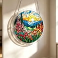 thumbnail image 4 of Acrylic Jigsaw Puzzle Suncatcher-Galactic Colorful Birds, Stained Glass Window Hanging, Home Decor Creative Mom Gifts, Birthday Gifts for Women,Wife, Sisters, Aunt, Besties 7.4in, 4 of 4