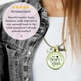 thumbnail image 3 of Mom of Son Necklace Boy Stole Heart Train Gutsy Goodness Female Adult Bronze Metal Jewelry, 3 of 8