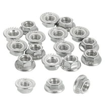 30 Pcs M5x0.8mm Serrated Flange Hex Lock Nuts, 316 Stainless Steel Metric Nut