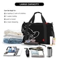 thumbnail image 5 of Kuqiui French Bulldog Print Foldable Travel Duffel Bag Tote Carry on Luggage Bag Personal item Sports Gym Bag Water Resistant Weekender Overnight Bags for Women and Men, 5 of 7