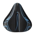 thumbnail image 1 of Cojín protector de repuesto para asiento de bicicleta, ancho, suave y antideslizante, funda para sillín de bicicleta de carretera. Negro Azul, 1 of 8