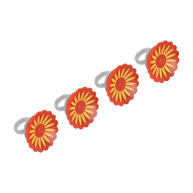 Mini comedero para colibríes, 4 piezas Comedero de anillo para colibríes Comedero de anillo para colibríes Comedero de mano para colibríes Diseñado con precisión