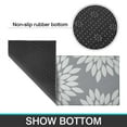thumbnail image 6 of Gray and White Floral Pattern Kitchen Rugs Sets Of 2,Anti Fatigue Kitchen Mat Rugs Non Slip Washable,Decorative Kitchen Floor Mats for Kitchen,Sink,Laundry,17"x30"+17"x47", 6 of 7