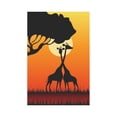 thumbnail image 2 of MKHERT Silhouettes Of Giraffes Garden Flag Banner Decorative Flag for Wedding Party Yard Home Outdoor Decor 12x18 inch, 2 of 3