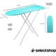 thumbnail image 3 of Burro de Planchar Plegable y Resistente Tabla de Planchar con Soporte para Plancha Colgador 7 Alturas Ajustables Burro de Planchar de 90 x 30 CM (Rombos Azules), 3 of 4