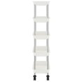 thumbnail image 5 of 5-tier Kitchen Trolley White 16.5"x11.4"x50.4" Iron And Abs, 5 of 5