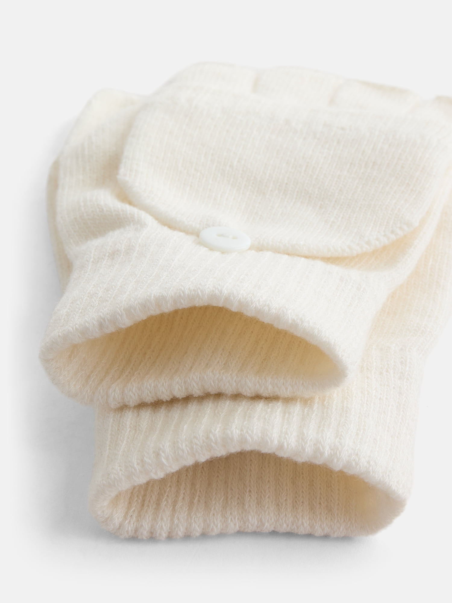 No Boundaries Women's Ribbed Knit Pop Top Mittens