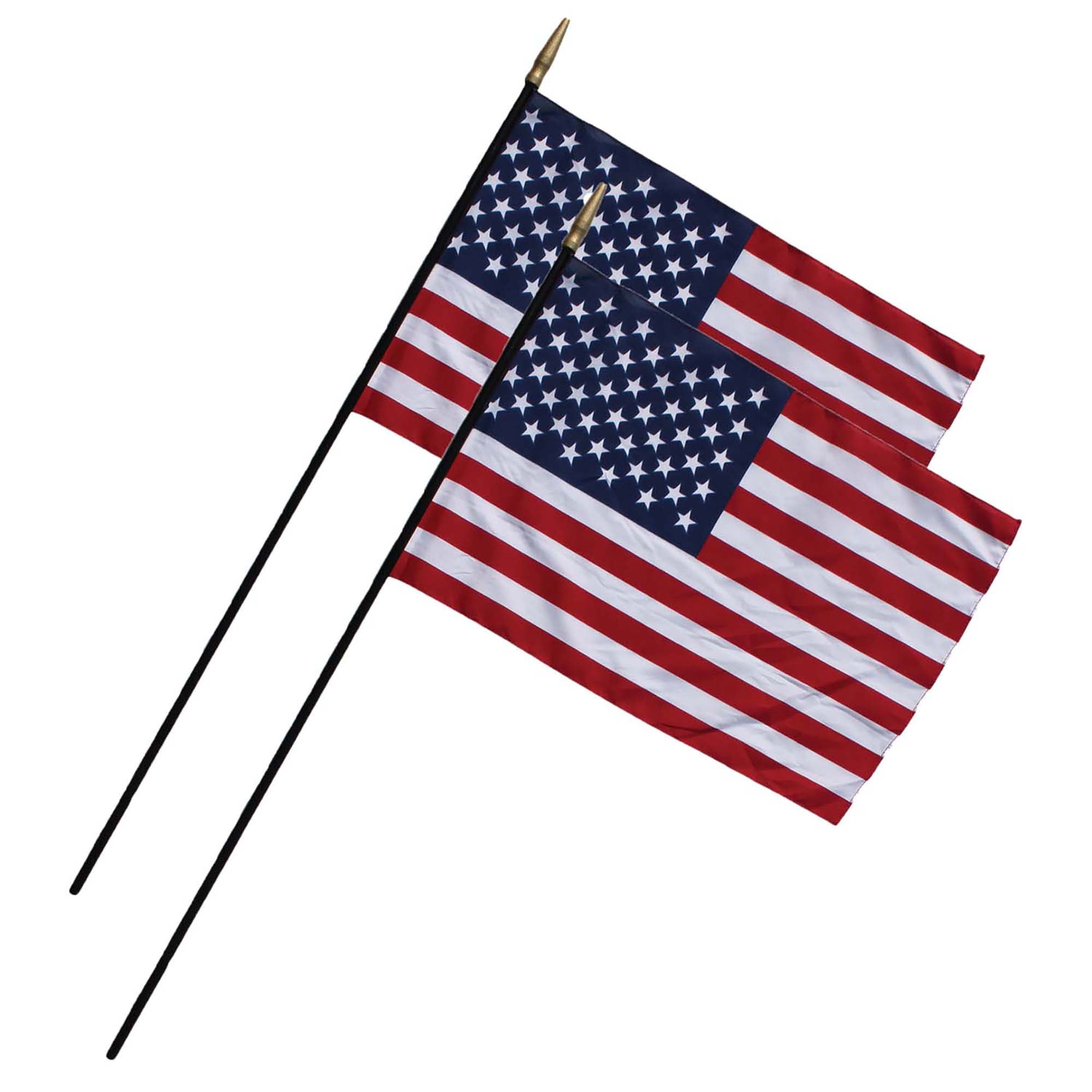 12pcs 12"x18"  USA AMERICAN Stars Stripes Flag Patriotic Parade Handy Flag 