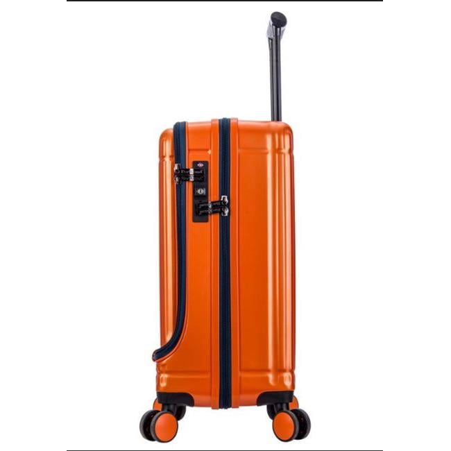 orange luggage carry on