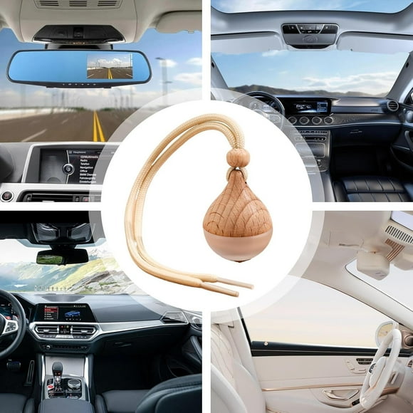 Difusor de aromaterapia para coche | Ambientador de cristal con forma de lágrima | 6 ml, recargable y antifugas | Resistente al calor para uso en casa, oficina y coche