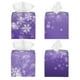 thumbnail image 2 of Balery Snowfall Sky White Purple Porta Pañuelos de Cuero con Estampado – Funda Moderna Cuadrada para Caja de Pañuelos, Dispensador 5x5x5'', 2 of 7