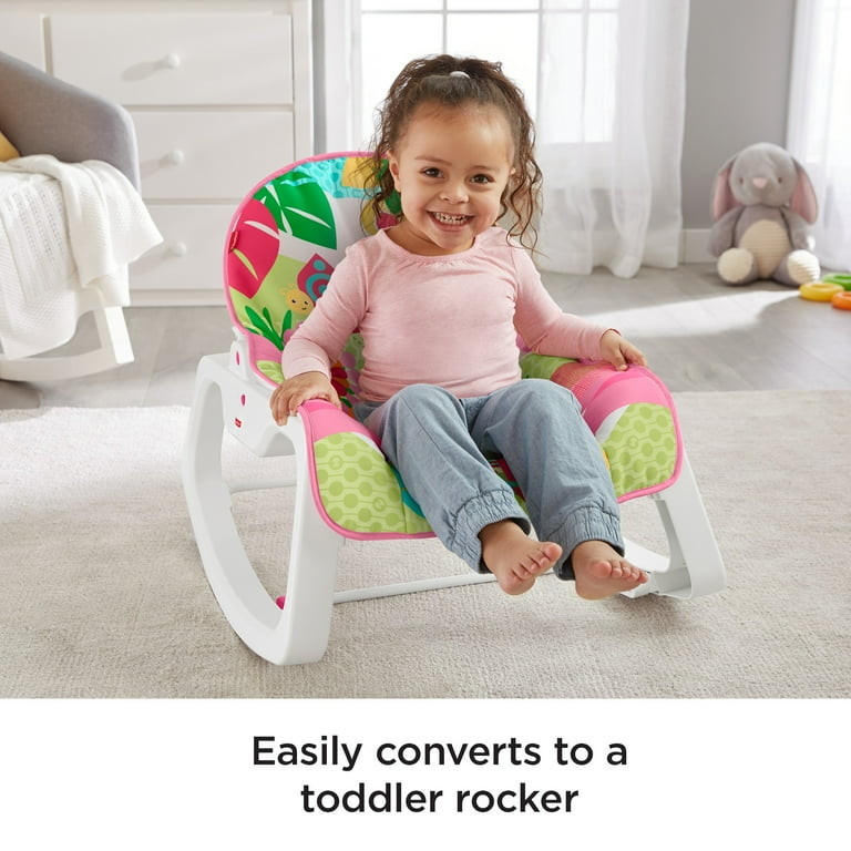 Fisher Price GDP95 Infant To Toddler Rocker Teal Safari with