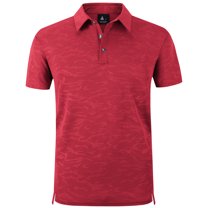 SPEEDRUN Men's Sports Polo Shirts for Golf Short Sleeve Classic Solid Color for Casual and Business Wear