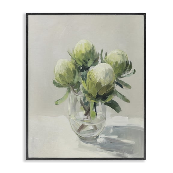 Stupell Industries Transitional Glass & Bloom Still Life Black Framed Giclee Art, 11 x 14, by Svetlana Aleynikova