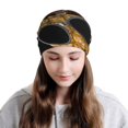 thumbnail image 6 of Pofeuu Pineapple With Black Glasses Print Multifunction Beanie Hat for Men Women Fashion Scarf Soft Stretch Skull Cap, 6 of 8