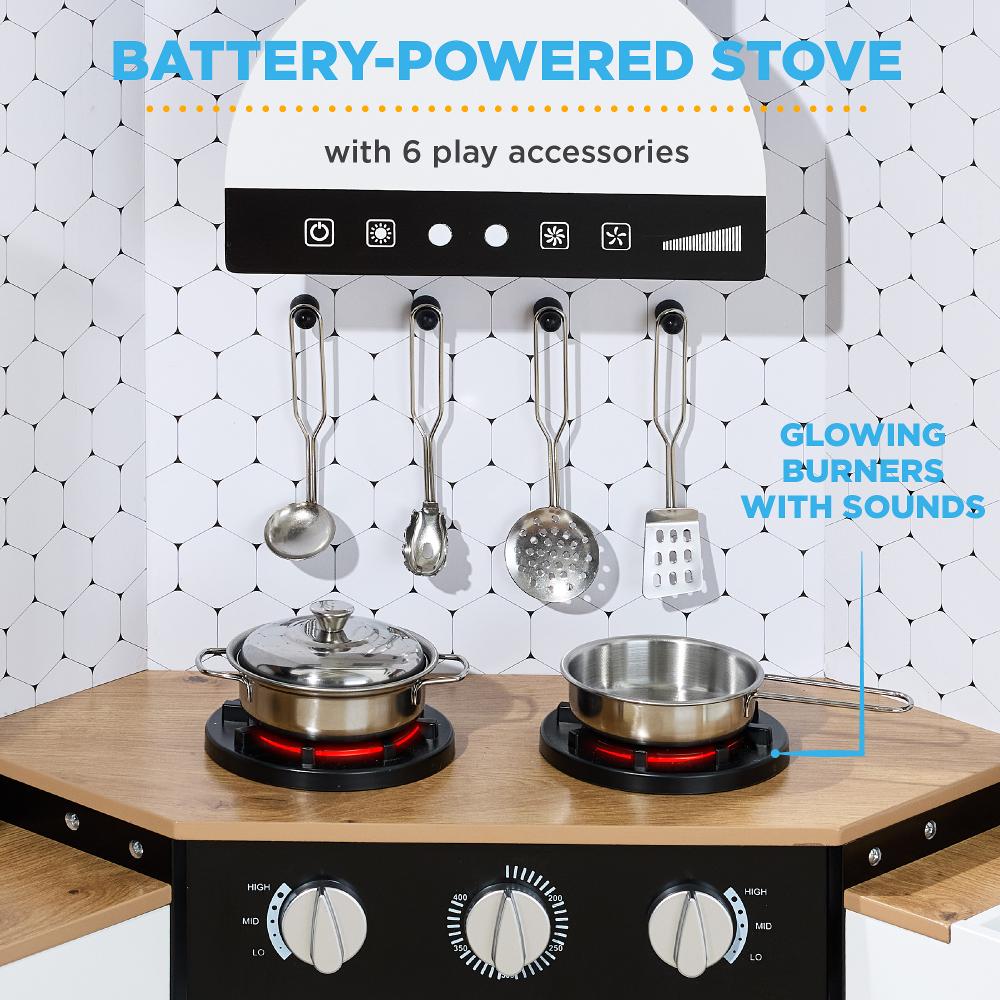 Best Choice Products Pretend Play Corner Kitchen with Lights & Sounds photo 7