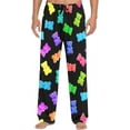 thumbnail image 2 of Top-kevin Men's Pajama Bottoms Colorful Sweet Jelly Bears Mens Pajama Pants Gummy Candy Cotton Pj Bottoms Sleepwear Lounge Pants, 2 of 7
