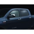 thumbnail image 1 of Compatible avec Toyota Tundra 2007-2021 Weathertech Rainguard 84450 Design Aérodynamique; en Canal; Fumée Foncée; Acrylique; Ensemble de 4, 1 of 1