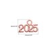 thumbnail image 2 of 2025 Año Número Dije Graduación Año Dije Rosa Oro para Borla, Bricolaje Joyería Fabricación, Collar Pulseras, Llavero, Paquete de 100, 2 of 7