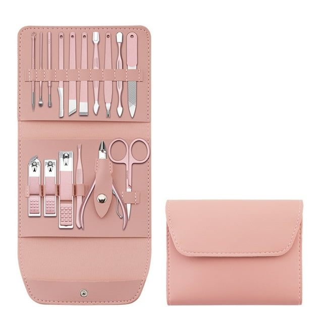 Juego de cortaúñas portátil, kit de belleza para manicura y pedicura, herramientas profesionales para el cuidado de las uñas para hombres y mujeres.