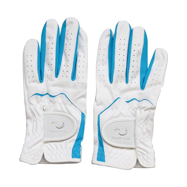 Guantes de golf para niños, guantes de golf suaves antideslizantes, guantes de golf de microfibra, guantes de mano izquierda y derecha para montar en , azul S