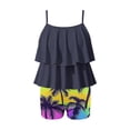thumbnail image 6 of ATOGUTA Tankini Swimsuit for Girls Summer Ruffle Swimwear Two Piece Boyshort Tankini Kids Swimsuit Size 6-15, Multicolor, 6 of 6