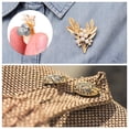 thumbnail image 4 of 30 Pcs Locking Pin Backs Metal Replacement Brooch Pin Keepers for Showing Badge Hats Bags Books, 4 of 4