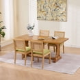 thumbnail image 2 of Jopath Rattan Dining Chairs Set of 2, Cane Upholstered Kitchen Side Chair with Natural Hardwood Frame for Kitchen Restaurant Olive Green, 2 of 9