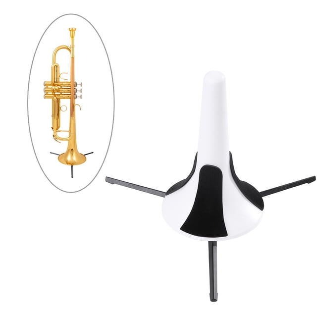 1 pieza (blanco, aproximadamente 175*105mm) marco de soporte de trípode plegable, accesorios de música de viento, atril de viento, soporte de instrumento